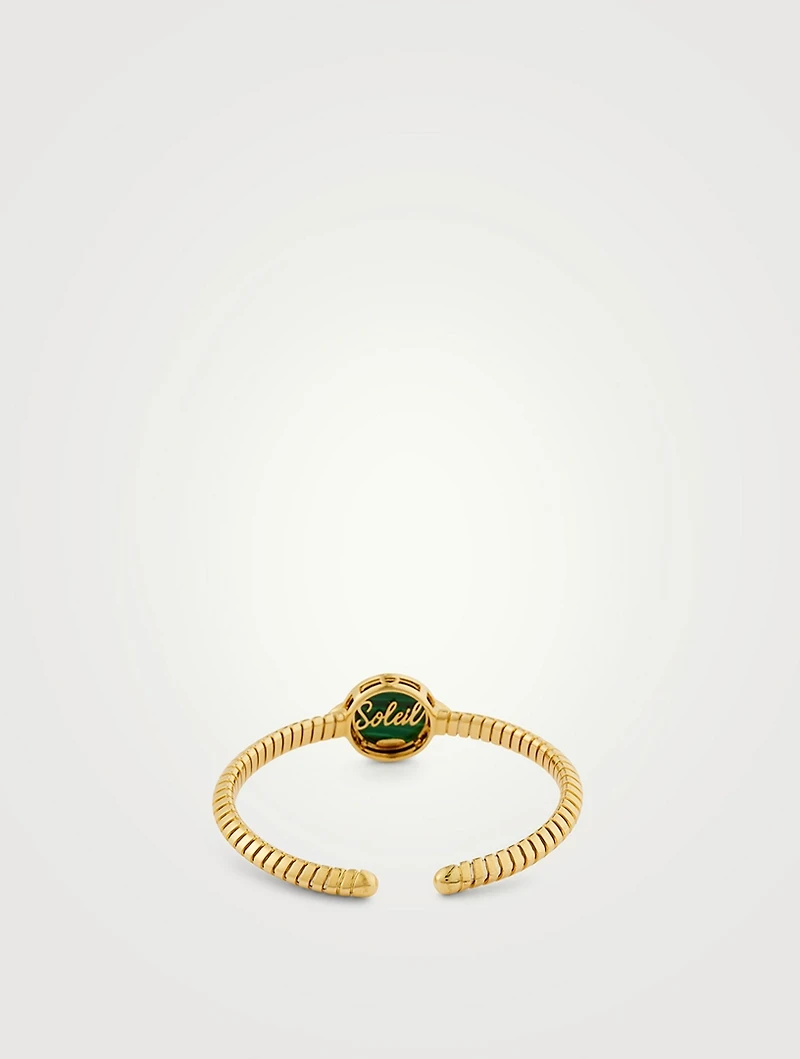 Soleil Exotic Malachite Single Bangle