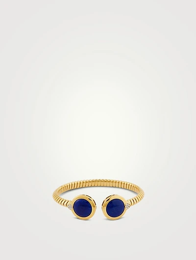Soleil Exotic Lapis Double Bangle