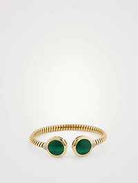 Soleil Exotic Malachite Double Bangle