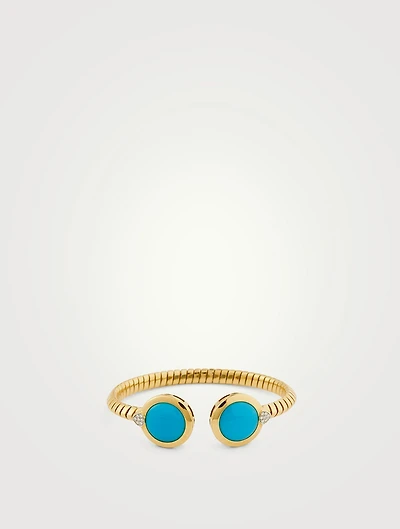 Soleil Exotic Turquoise Double Bangle