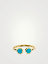 Soleil Exotic Turquoise Double Bangle