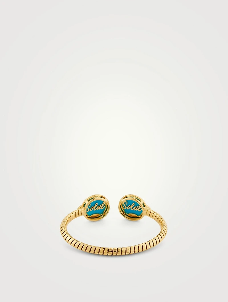Soleil Exotic Turquoise Double Bangle