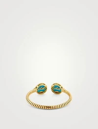 Soleil Exotic Turquoise Double Bangle