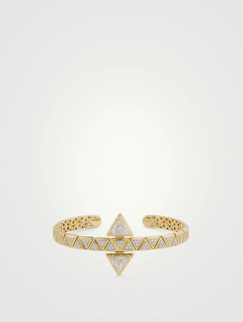 Triangoli Pavé Trilliant Bangle