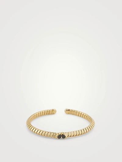 Trisolina Pavé Black Bangle