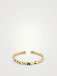 Trisolina Pavé Black Bangle