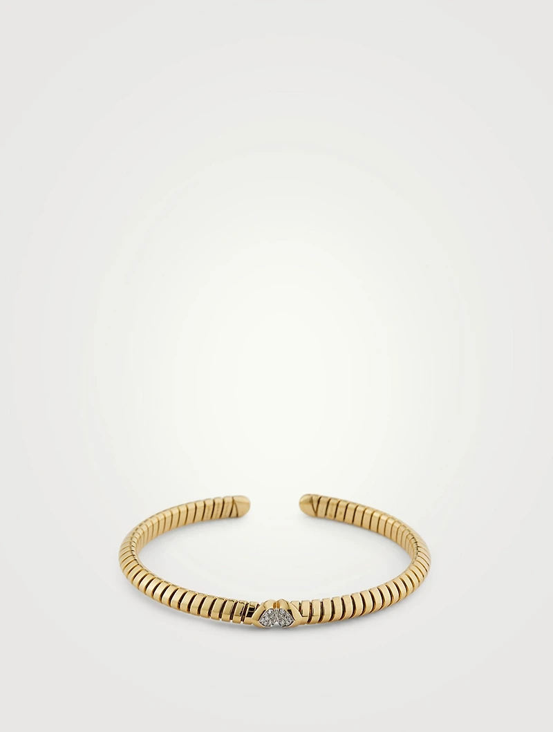 Trisolina Pavé Diamond Bangle