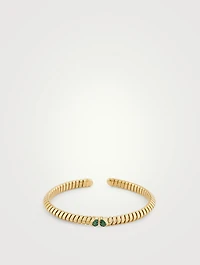 Trisolina Pavé Emerald Bangle