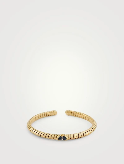 Trisolina Pavé Sapphire Bangle
