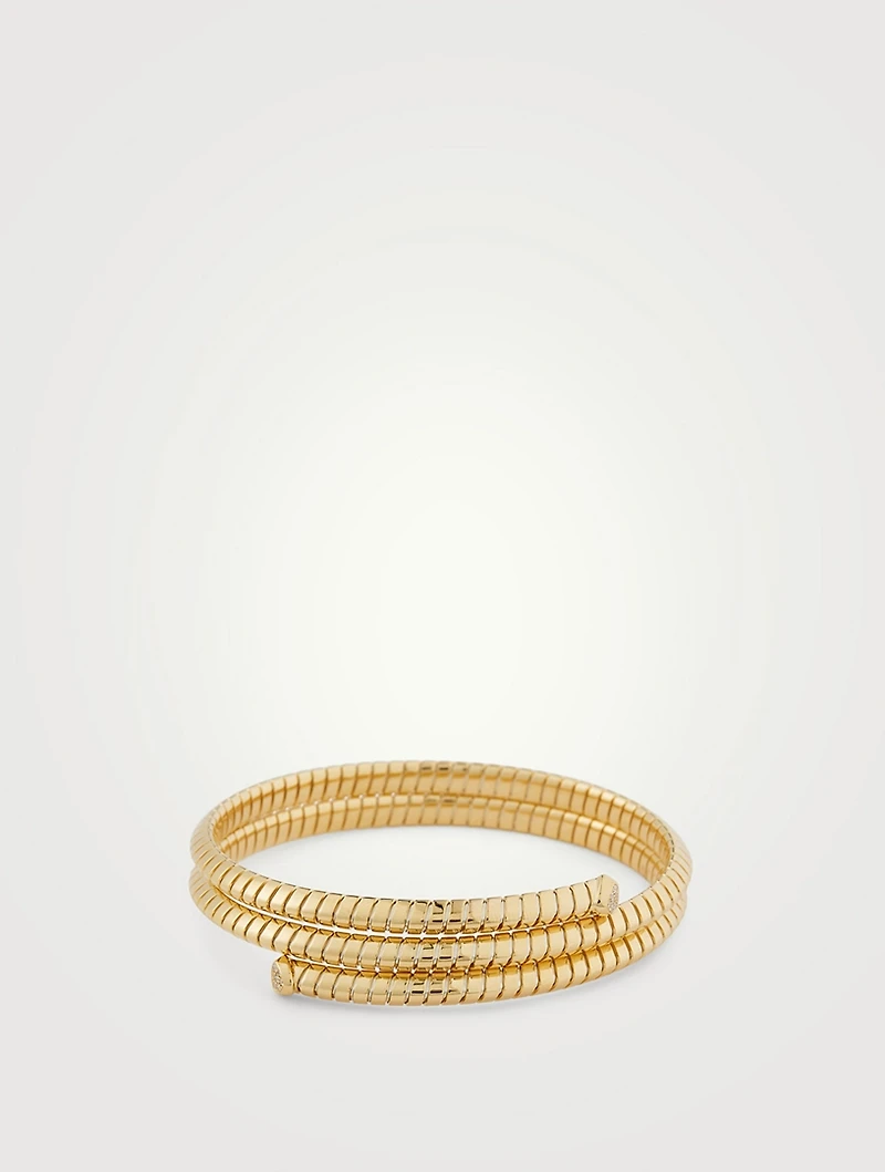 Trisolina Triple Pavé Diamond Bangle