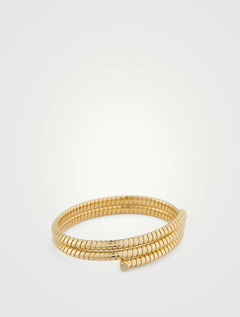 Trisolina Triple Pavé Diamond Bangle