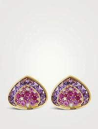 Dora Pink Sapphire Earrings