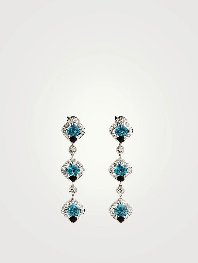 Umbra Blue Zircon Earrings