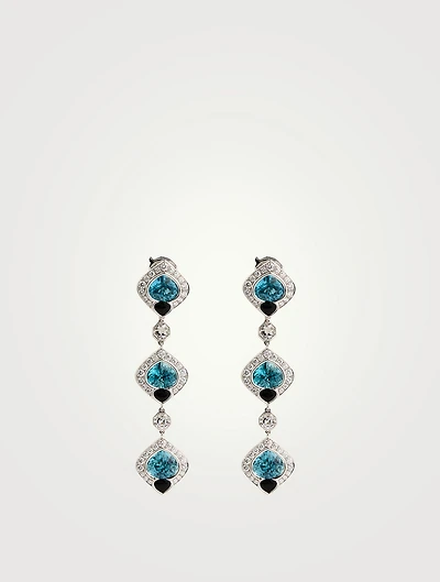 Umbra Blue Zircon Earrings