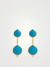 Soleil Turquoise Long Earrings