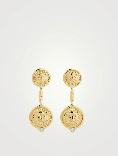 Soleil Gold Long Earrings