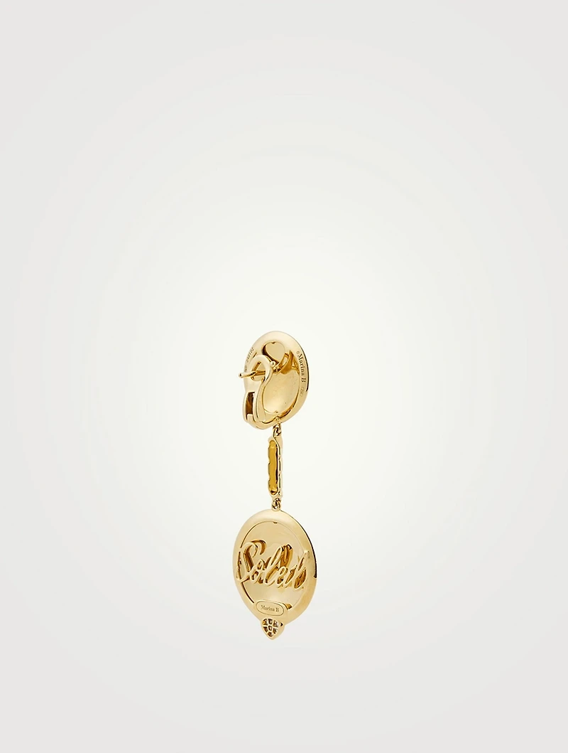 Soleil Gold Long Earrings