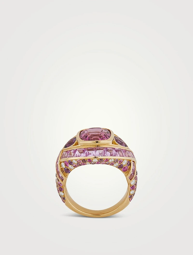 Zipna Pink Spinel Ring
