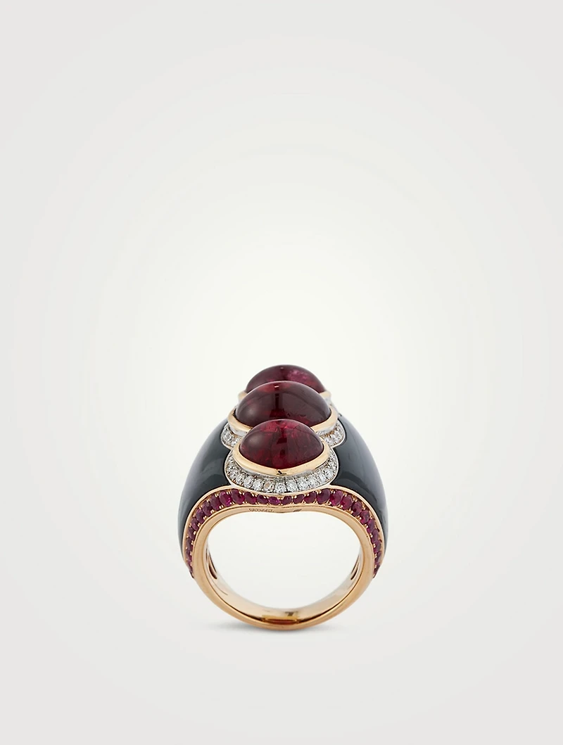 Vulci Cabochon Spinel Ring