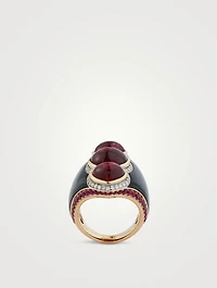 Vulci Cabochon Spinel Ring