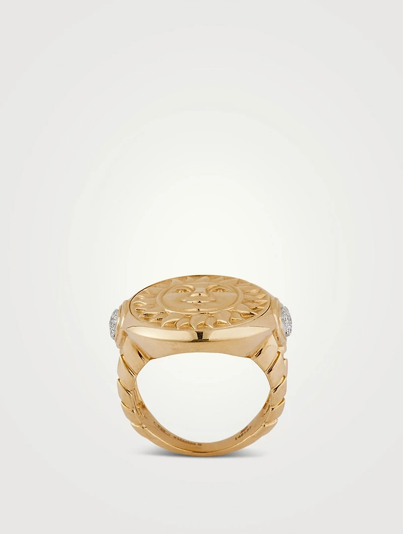 Soleil Gold Coin Ring