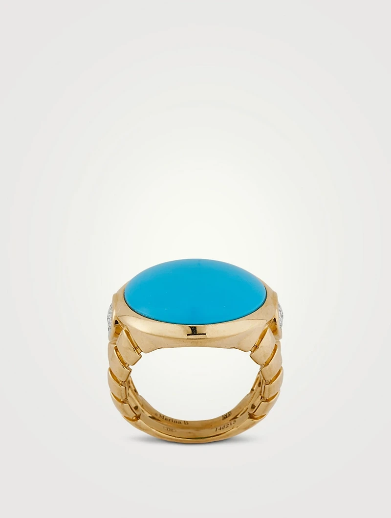 Soleil Turquoise Ring
