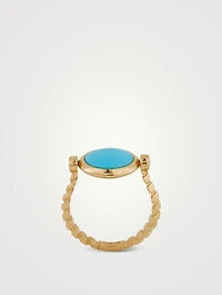 Soleil Turquoise Flip Ring
