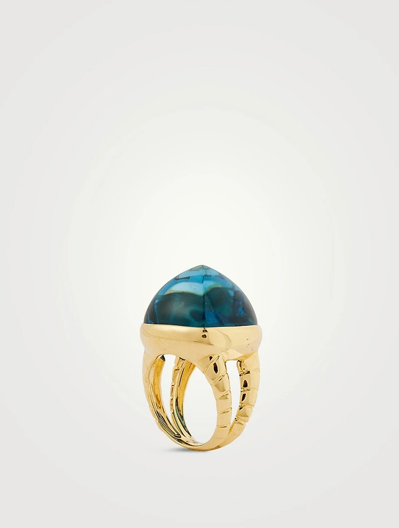 Tigella Blue Topaz Ring