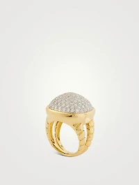 Tigella Pavé Diamond Ring