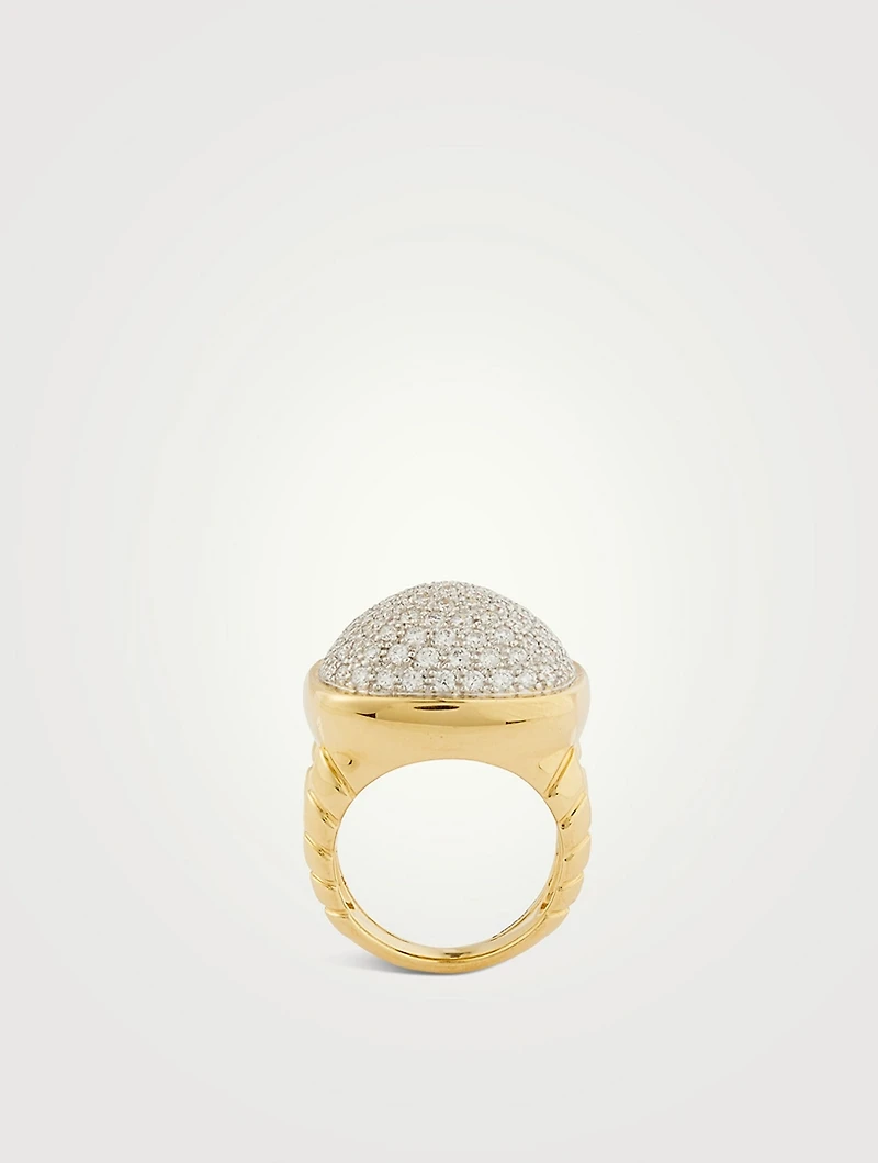 Tigella Pavé Diamond Ring