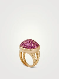 Tigella Rubies Pavé Ring
