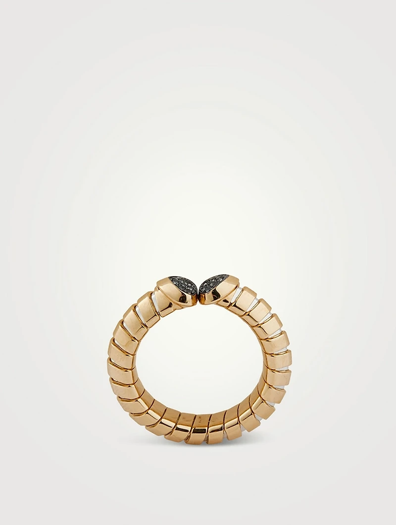 Trisolina Black Diamond Pavé Ring
