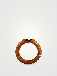 Trisolina Emerald Pavé Ring