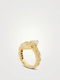 Triangoli Pavé Trilliant Ring