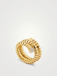 Trisola Pavé Diamond Ring