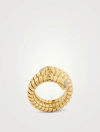 Trisola Pavé Diamond Ring