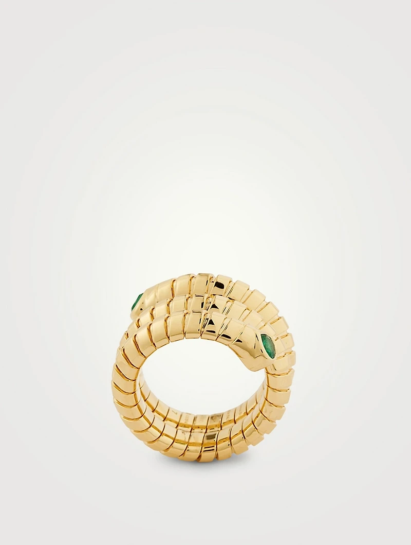 Trisola Emerald Ring