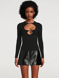 Cut-Out Compact Viscose Top