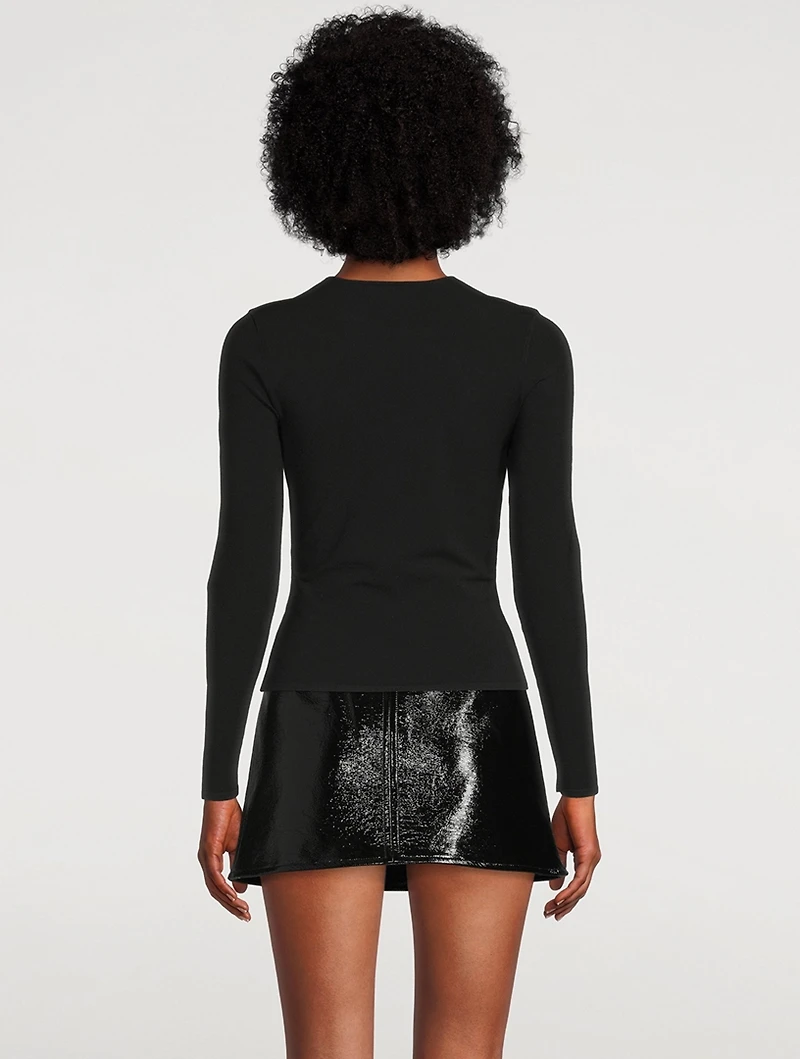 Cut-Out Compact Viscose Top