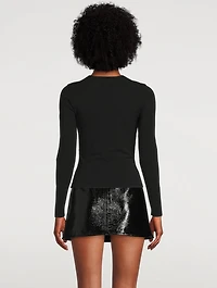 Cut-Out Compact Viscose Top