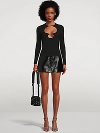 Cut-Out Compact Viscose Top