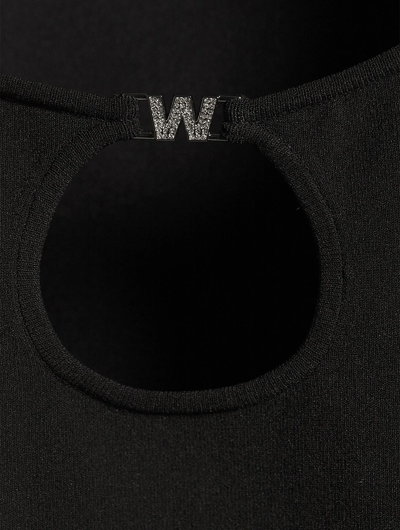 Cut-Out Compact Viscose Top