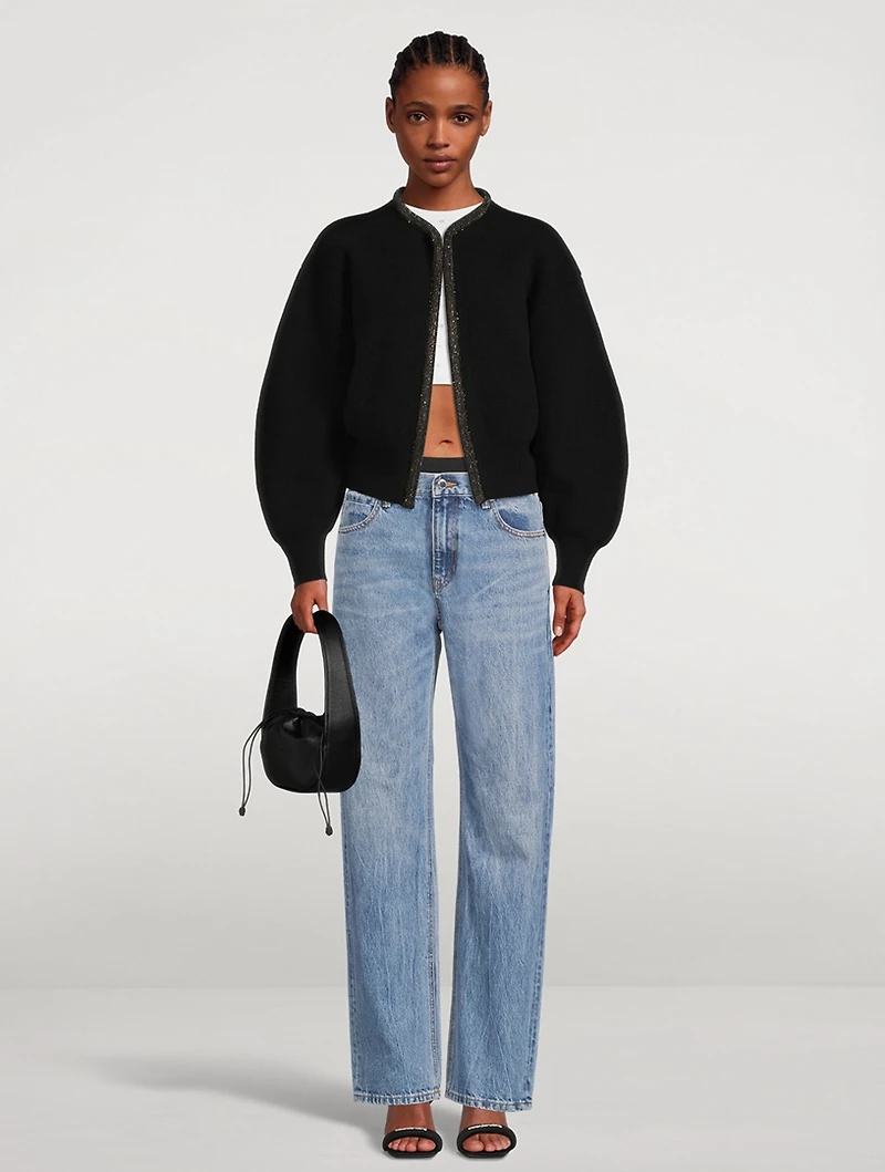 Crystal Logo Crop T-Shirt