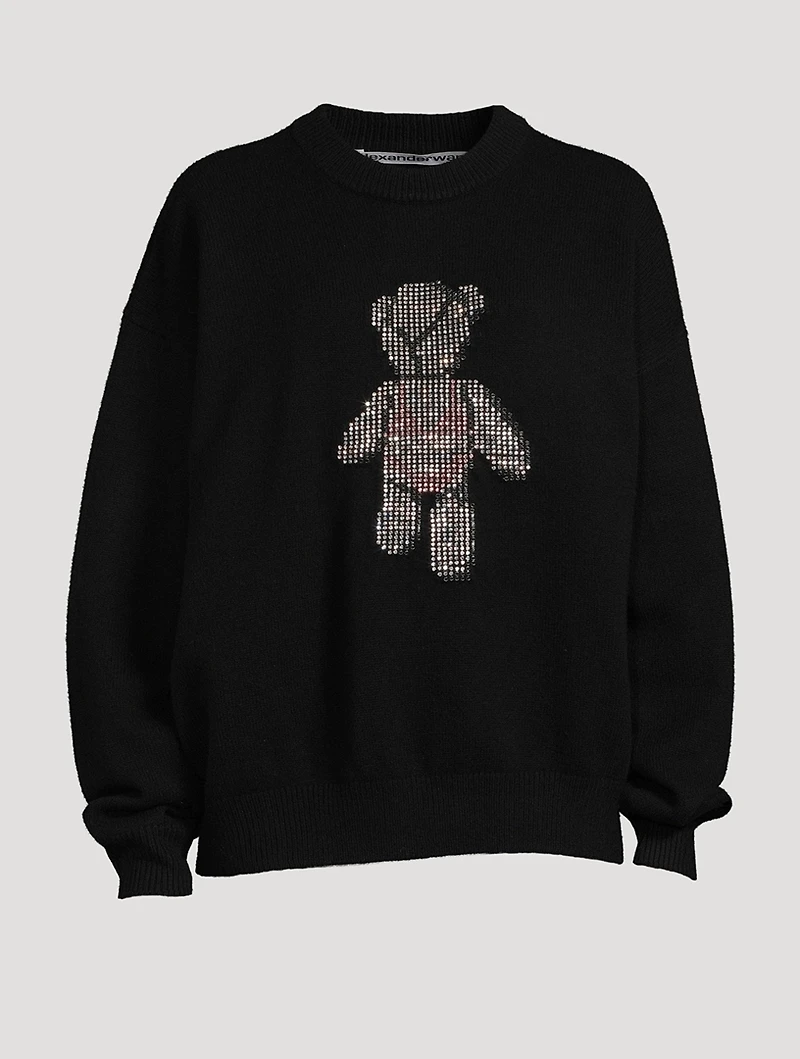 Crystal Beiress Wool Sweater