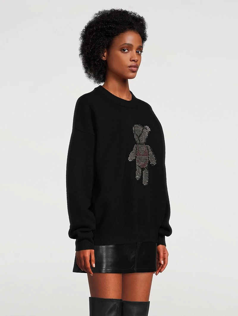 Crystal Beiress Wool Sweater