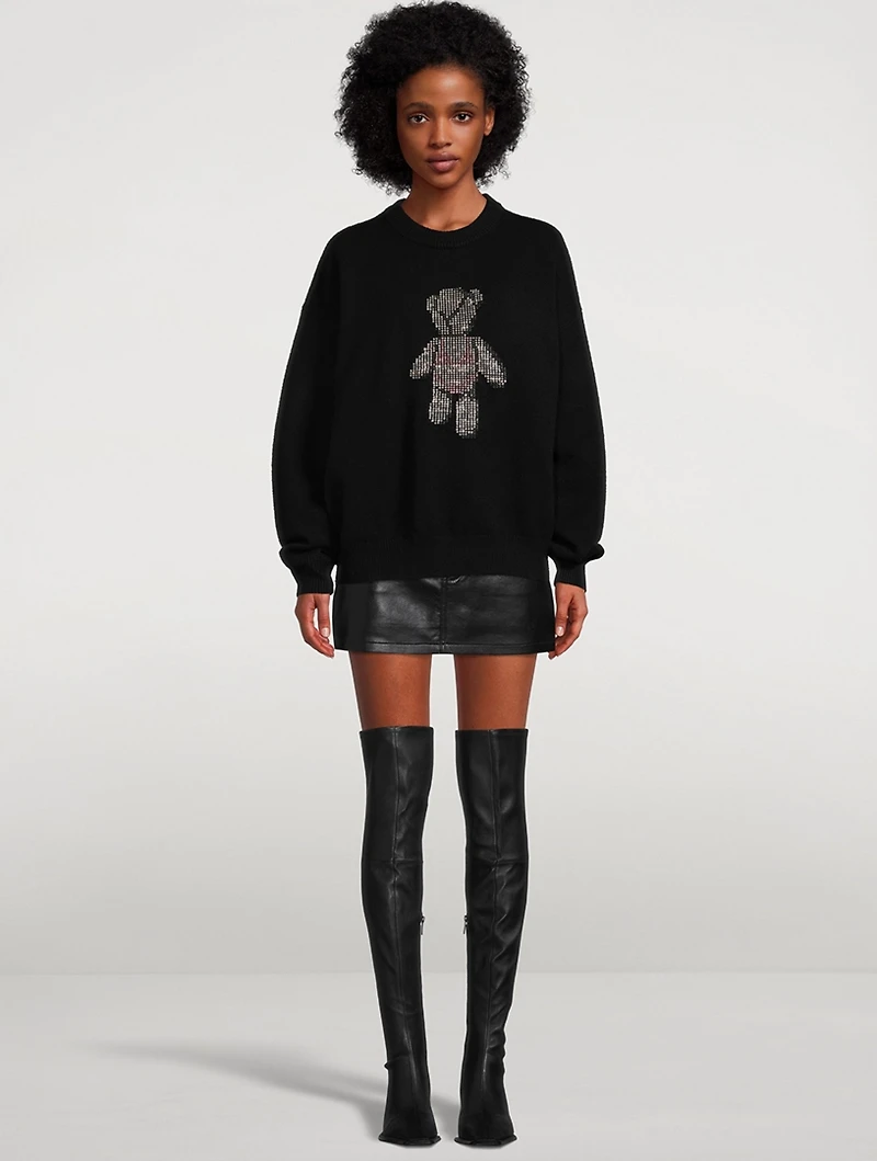 Crystal Beiress Wool Sweater