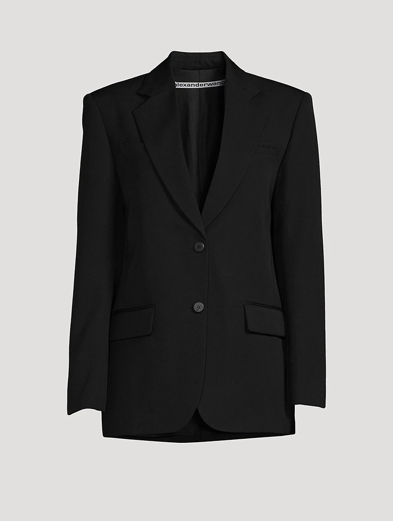 Boxy Wool Blazer