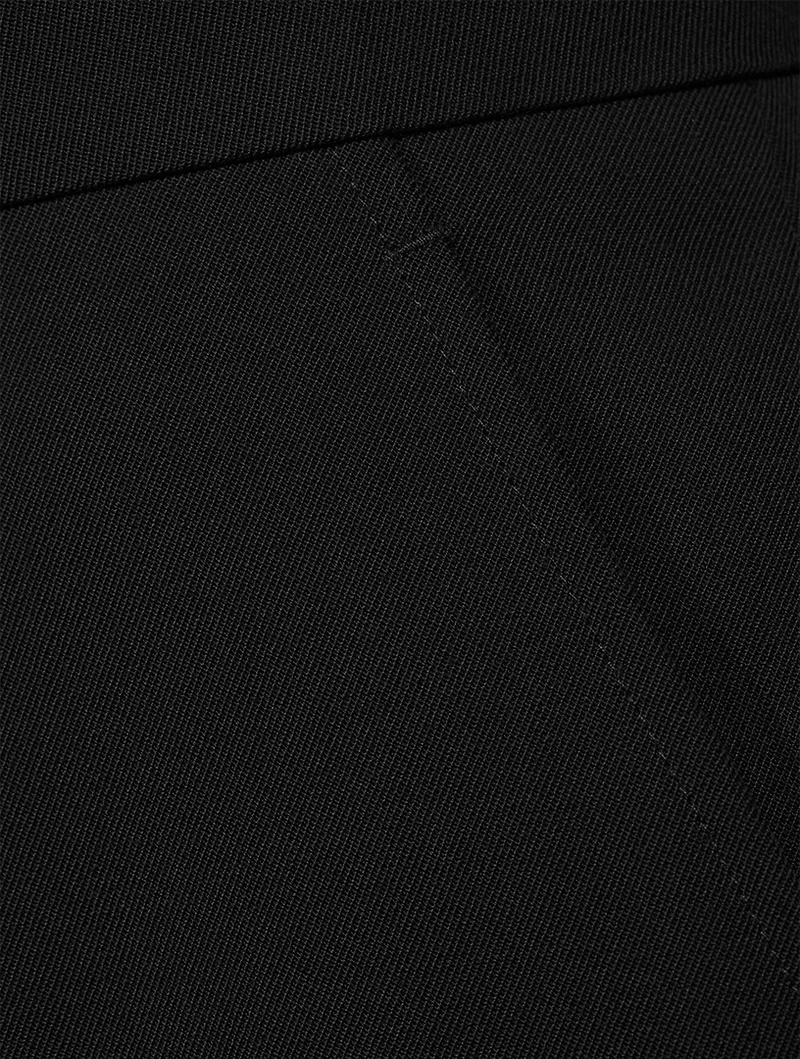 Wide-Leg Wool Trousers
