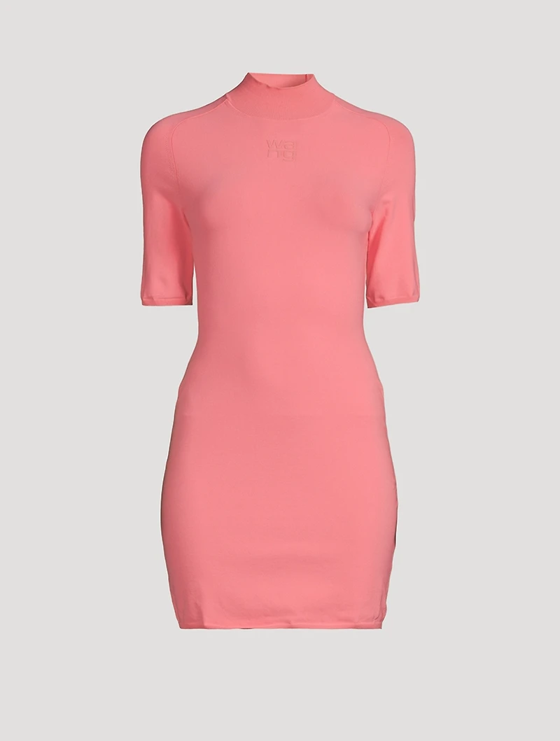 Mockneck Mini Dress