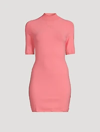 Mockneck Mini Dress